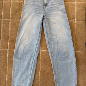 Frame Denim Pale Blue Straight-Leg Jeans